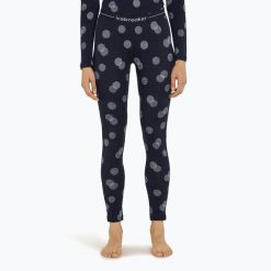 Spodnie termoaktywne damskie icebreaker Merino 260 Vertex Fall Flakes. Niebieskie bielizna sportowa damska Icebreaker, bez wzorów. Za 439.99 zł.