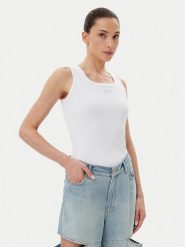 PINKO Top 100807 A2OF Z04 Biały Regular Fit. Białe topy damskie Pinko, l, bez wzorów, z bawełny, bez kołnierzyka, bez ramiączek. Za 239.99 zł.