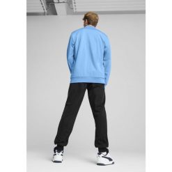 Męski dres inspirowany koszykówką z poliestru PUMA Team Light Blue. Niebieskie komplety dresowe męskie Puma, m, bez wzorów, z dresówki. W wyprzedaży za 219.00 zł.