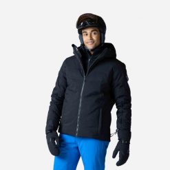 Kurtka narciarska Rossignol Siz czarna. Czarne kurtki sportowe męskie Rossignol, na zimę, l, bez wzorów, bez kaptura, narciarskie. Za 929.00 zł.