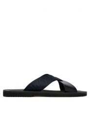 Emporio Armani Klapki X4P124 XN787 MB007 Granatowy. Niebieskie klapki męskie Emporio Armani, bez wzorów, ze skóry, bez zapięcia. Za 1,019.00 zł.