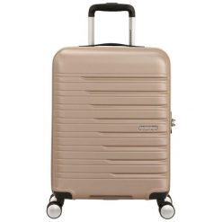 Walizka podróżna American Tourister Flashline Spinner 55 34. Brązowe walizki damskie American Tourister, bez wzorów, z materiału. Za 419.99 zł.