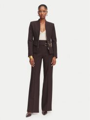 Rinascimento Marynarka CFC0130160003 Brązowy ciemny Slim Fit. Brązowe marynarki i żakiety damskie Rinascimento, bez wzorów, z syntetyku, bez kołnierzyka, bez ramiączek. Za 944.99 zł.