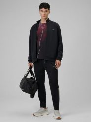 4F Spodnie treningowe szybkoschnące męskie - czarne 3XL. Czarne spodnie sportowe męskie 4F, m, bez wzorów, ze skóry. Za 179.99 zł.