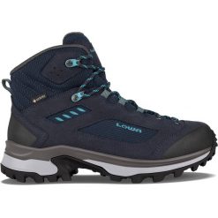 Buty trekkingowe damskie Lowa 2217376967. Niebieskie obuwie trekkingowe damskie Lowa, z materiału, za kostkę, bez zapięcia. Za 1,164.00 zł.