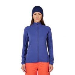 Damska kurtka narciarska Rossignol Stretch. Niebieskie kurtki sportowe damskie Rossignol, na zimę, bez wzorów, bez ramiączek, bez kaptura, narciarskie. Za 470.50 zł.