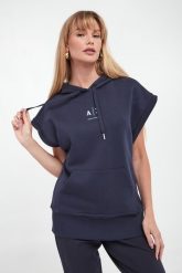 Bluza damska bez rękawów ARMANI EXCHANGE. Bluzy damskie Armani Exchange, s, bez wzorów, bez ramiączek, bez kaptura. W wyprzedaży za 441.75 zł.