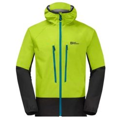 Kurtka turystyczna męska Jack Wolfskin Alpspitze Recco softshell. Zielone kurtki męskie Jack Wolfskin, m, bez wzorów, z poliamidu, bez kaptura. Za 501.00 zł.