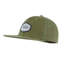 Czapka z daszkiem bawełniana Rab Axion Badge Cap. Zielone czapki damskie RAB, bez wzorów, z bawełny, sportowe. Za 124.99 zł.