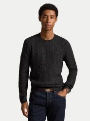 Polo Ralph Lauren Sweter 710876762013 Szary ciemny Regular Fit. Szare swetry męskie Polo Ralph Lauren, m, bez wzorów, z wełny, bez kołnierzyka, bez ramiączek. Za 1,199.00 zł.
