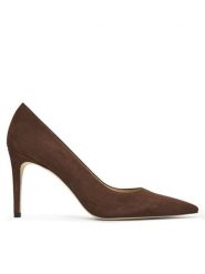 Stuart Weitzman Szpilki Stuart Power 85 SJ948 Brązowy. Brązowe szpilki damskie Stuart Weitzman, bez wzorów, ze skóry, bez obcasa, na szpilce, bez zapięcia. Za 1,849.00 zł.