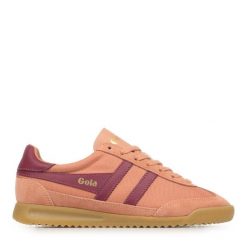 Sznurowane trampki damskie Gola Topspin. Brązowe trampki i tenisówki damskie Gola, bez wzorów, z gumy, bez zapięcia. Za 405.50 zł.