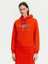 Gant Bluza Archive Shield 4200276 Pomarańczowy Regular Fit. Brązowe bluzy damskie GANT, m, bez wzorów, z bawełny, bez ramiączek, bez kaptura. Za 329.99 zł.