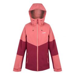 Kurtka Wodoodporna Damska 3 W 1 Wentwood IX. Czerwone kurtki sportowe damskie Regatta, xl, bez wzorów, bez ramiączek, bez kaptura, trekkingowe. Za 258.99 zł.