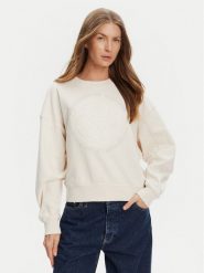 Guess Bluza W5YQ07 KB681 Écru Regular Fit. Bluzy damskie Guess, l, z aplikacjami, z bawełny, bez ramiączek, bez kaptura. Za 299.99 zł.