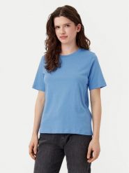 ONLY T-Shirt 15270390 Niebieski Regular Fit. Niebieskie t-shirty damskie ONLY, xs, bez wzorów, z bawełny, bez kołnierzyka, bez ramiączek. Za 29.99 zł.