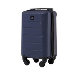 Walizka kabinowa Wings Free Carry On GANNET BLUE. Niebieskie walizki damskie Wings, bez wzorów, z materiału. Za 239.90 zł.