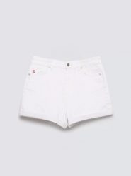Szorty damskie jeansowe białe Ayako 815. Białe szorty damskie BIG STAR, bez wzorów, z denimu, klasyczne, z podwyższonym stanem. Za 139.99 zł.