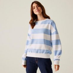 Damski sweter z okrągłym dekoltem Regatta Avika II. Swetry nierozpinane damskie Regatta, m, z aplikacjami, z bawełny, eleganckie, bez kołnierzyka, bez ramiączek. Za 176.00 zł.