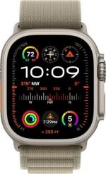 Smartwatch Apple Watch Ultra 2 GPS + Cellular 49mm Titanium Case Alpine Loop Large Zielony (MRF03WB/A). Zielone zegarki smartwatch Apple, bez wzorów. Za 4,350.05 zł.