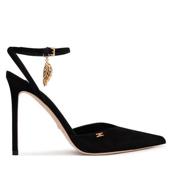 Szpilki Elisabetta Franchi. Czarne szpilki damskie Elisabetta Franchi, bez wzorów, bez obcasa, na szpilce, bez zapięcia. Za 2,439.00 zł.