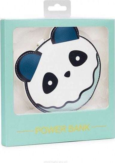 Powerbank Babaco Brelok Panda 2200mAh Biało-niebieski. Białe powerbanki Babaco. Za 19.59 zł.