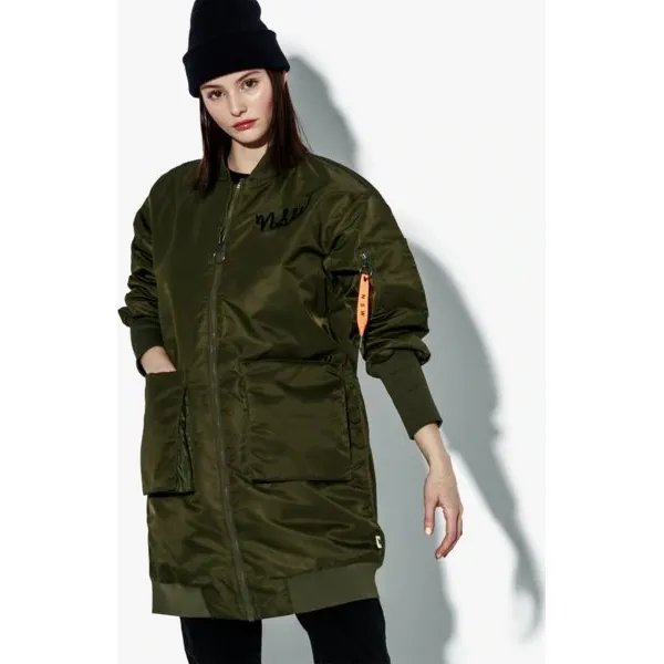 Nike Kurtka W Nsw Nsw Parka Insulated Ma1 , khaki, rozmiar M. Brązowe kurtki damskie Nike, m, bez wzorów, z materiału, bez kaptura. W wyprzedaży za 499.99 zł.