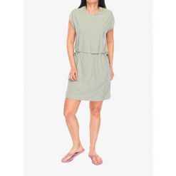 Sukienka sportowa Columbia Boundless Beauty Dress II. Zielone sukienki damskie Columbia, s, bez wzorów, sportowe, bez kołnierzyka, bez ramiączek, sportowe. Za 198.99 zł.