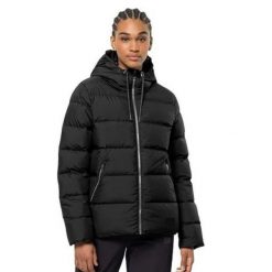 Kurtka turystyczna damska Jack Wolfskin Frozen Palace. Czarne kurtki sportowe damskie Jack Wolfskin, na zimę, s, bez wzorów, z poliesteru, bez ramiączek, bez kaptura. Za 702.00 zł.
