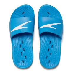 Klapki basenowe męskie Speedo Slides. Białe klapki męskie Speedo, bez wzorów, bez zapięcia. Za 97.51 zł.