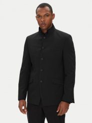KARL LAGERFELD Marynarka 155220 553037 Czarny Regular Fit. Czarne marynarki męskie KARL LAGERFELD, m, bez wzorów, z syntetyku, bez kołnierzyka, bez ramiączek. Za 1,699.00 zł.