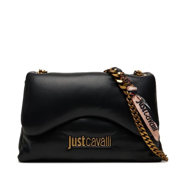 Torebka Just Cavalli. Czarne torebki do ręki damskie Just Cavalli, bez wzorów, bez dodatków. Za 699.99 zł.