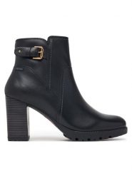 Pikolinos Botki Connelly W7M-8730 Czarny. Czarne botki damskie Pikolinos, bez wzorów, ze skóry, bez obcasa, na słupku, bez zapięcia. Za 799.99 zł.