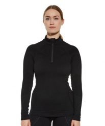 Bluza damska z krótkim ekspresem wełniana Brubeck EXTREME MERINO. Czarne bluzy damskie Brubeck, na zimę, xl, bez wzorów, z materiału, klasyczne, bez ramiączek, bez kaptura. Za 462.49 zł.