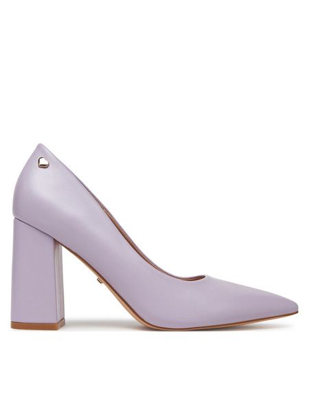 DeeZee Czółenka KB-008 Fioletowy. Fioletowe czółenka damskie DeeZee, bez wzorów, ze skóry, bez obcasa, bez zapięcia. Za 139.99 zł.