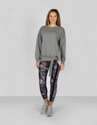 Trussardi Sport Legginsy | 44P00022 | Kobieta | Czarny. Czarne bluzy damskie TRUSSARDI, xs, z aplikacjami, z elastanu. W wyprzedaży za 169.00 zł.