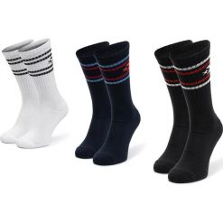 Zestaw 3 par wysokich skarpet męskich CONVERSE - E863A-3020 Biały Czarny. Białe skarpety męskie Converse, bez wzorów, z elastanu. Za 49.00 zł.