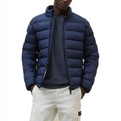 Kurtka ECOALF BERET Niebieski. Niebieskie kurtki męskie Ecoalf, m, bez wzorów, z tkaniny, bez kaptura. Za 790.09 zł.