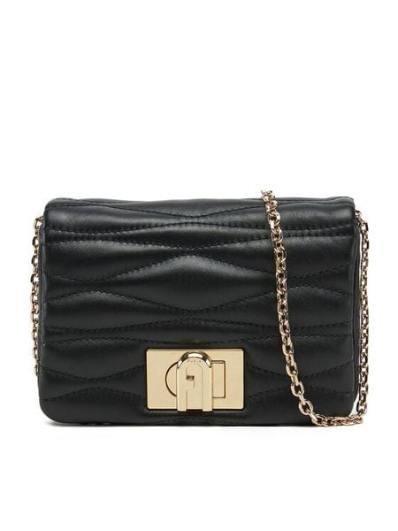 Furla Torebka 1927 Mini Soft WE00735 BX3221 O6000 Czarny. Czarne torebki do ręki damskie Furla, bez wzorów, ze skóry, bez dodatków. Za 859.99 zł.
