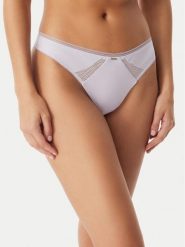 BOSS Stringi Pure 50545055 Fioletowy. Fioletowe majtki damskie Boss, z syntetyku. Za 129.99 zł.