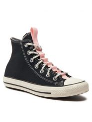 Converse Trampki Chuck Taylor All Star Grid A08101C Czarny. Czarne trampki i tenisówki damskie Converse, bez wzorów, z materiału, bez zapięcia. Za 229.99 zł.