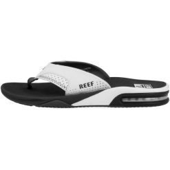 Męskie klapki Reef. Białe klapki męskie Reef, bez wzorów, z gumy, bez zapięcia. Za 456.99 zł.