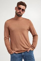 Sweter męski wełniany Lelios JOOP! JEANS. Swetry męskie JOOP! Jeans, l, bez wzorów, z jeansu, bez kołnierzyka, bez ramiączek. W wyprzedaży za 502.52 zł.