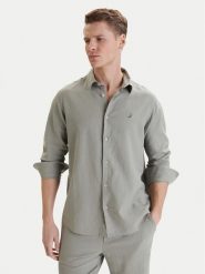 Nautica Koszula W126-NAMST-1023-34X Zielony Regular Fit. Zielone koszule męskie Nautica, m, bez wzorów, bez kołnierzyka, bez ramiączek. Za 149.99 zł.