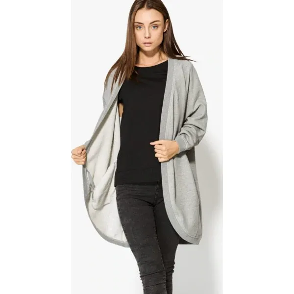 Confront Bluza Dhalia , szary, rozmiar M. Szare bluzy damskie Confront, m, bez wzorów, z bawełny, bez ramiączek, bez kaptura. W wyprzedaży za 99.99 zł.