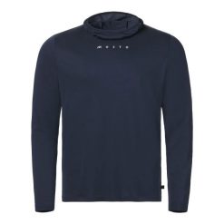 Bluza z kapturem przeciwsłoneczna Musto Evo Crew. Niebieskie bluzy męskie Musto, s, bez wzorów, sportowe, bez ramiączek, z kapturem. Za 350.50 zł.