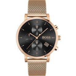 Zegarek męski Hugo Boss 1513808, Quartz, 43mm, 3ATM. Żółte zegarki męskie Hugo Boss, bez wzorów, z materiału, ze stali. Za 707.34 zł.