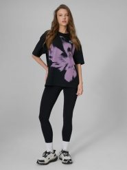 4F Legginsy dzianinowe damskie - czarne XXL. Czarne legginsy damskie 4F, bez wzorów, z dzianiny. Za 129.99 zł.