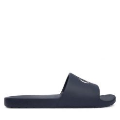 Klapki Calvin Klein. Niebieskie klapki męskie Calvin Klein, bez wzorów, bez zapięcia. Za 129.99 zł.