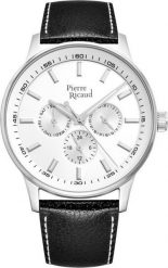 Zegarek Pierre Ricaud Zegarek męski Pierre Ricaud P97033.5213QF czarny. Czarne zegarki męskie Pierre Ricaud, bez wzorów. Za 360.00 zł.